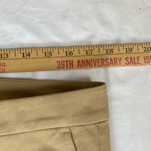 Lauren Ralph Lauren Women's Tan Minimalist Cropped Trousers Pants 12 Old Money - Picture 7 of 16